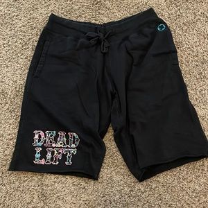 I Am Project X Dia De Los Deadlift Sweat Shorts, size unisex small, EUC